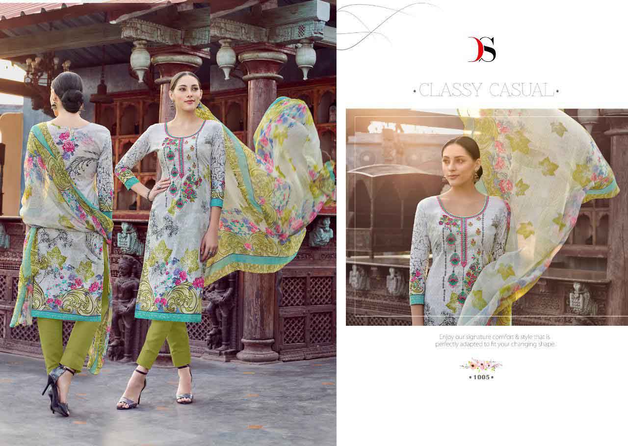 Florent Vol 20 By Deepsy Cotton Printed Embroidery Dress Material Florent Vol 20 By Deepsy Cotton Printed Embroidery Dress Material
